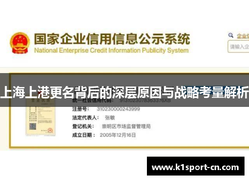 上海上港更名背后的深层原因与战略考量解析
